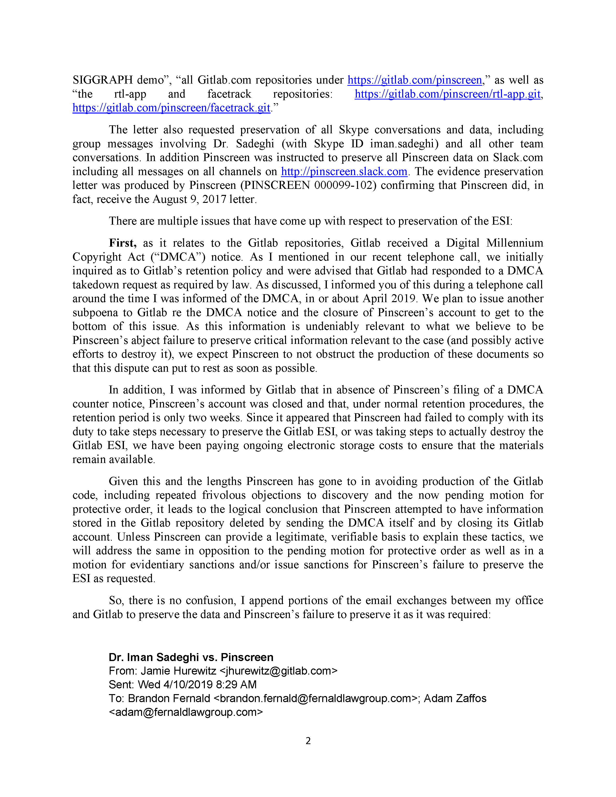 Hao Li Authenticates USC's Confirmation of Pinscreen's Public&nbsp;Deception at ACM&nbsp;SIGGRAPH RTL&nbsp;2017 Page 20