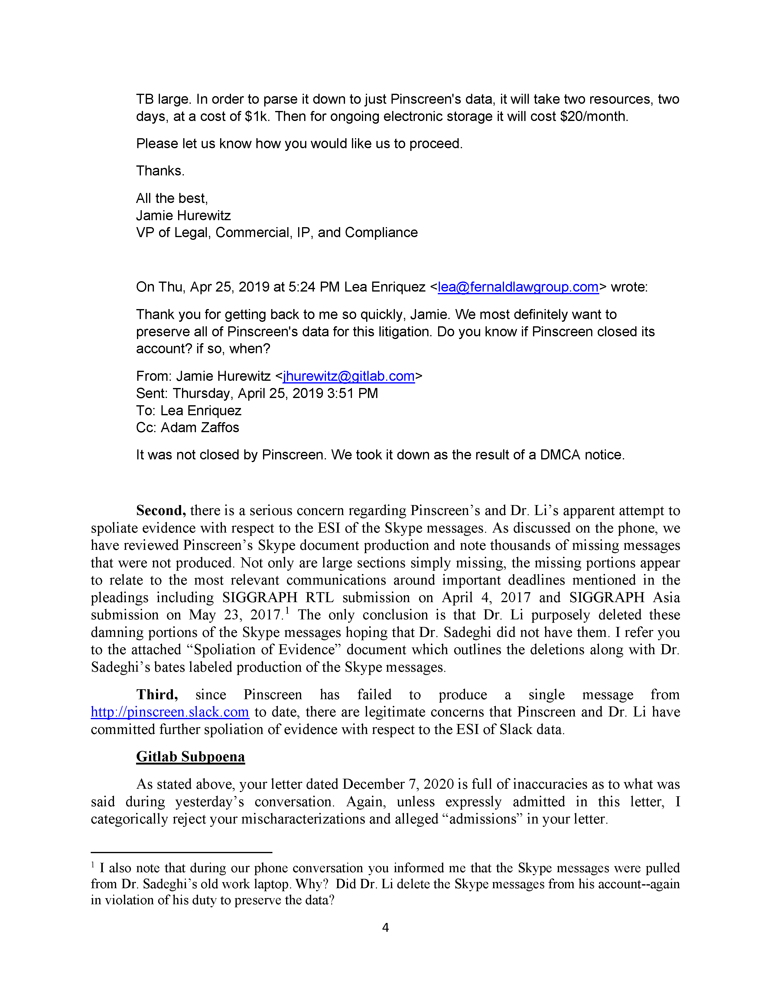 Hao Li Authenticates USC's Confirmation of Pinscreen's Public&nbsp;Deception at ACM&nbsp;SIGGRAPH RTL&nbsp;2017 Page 22