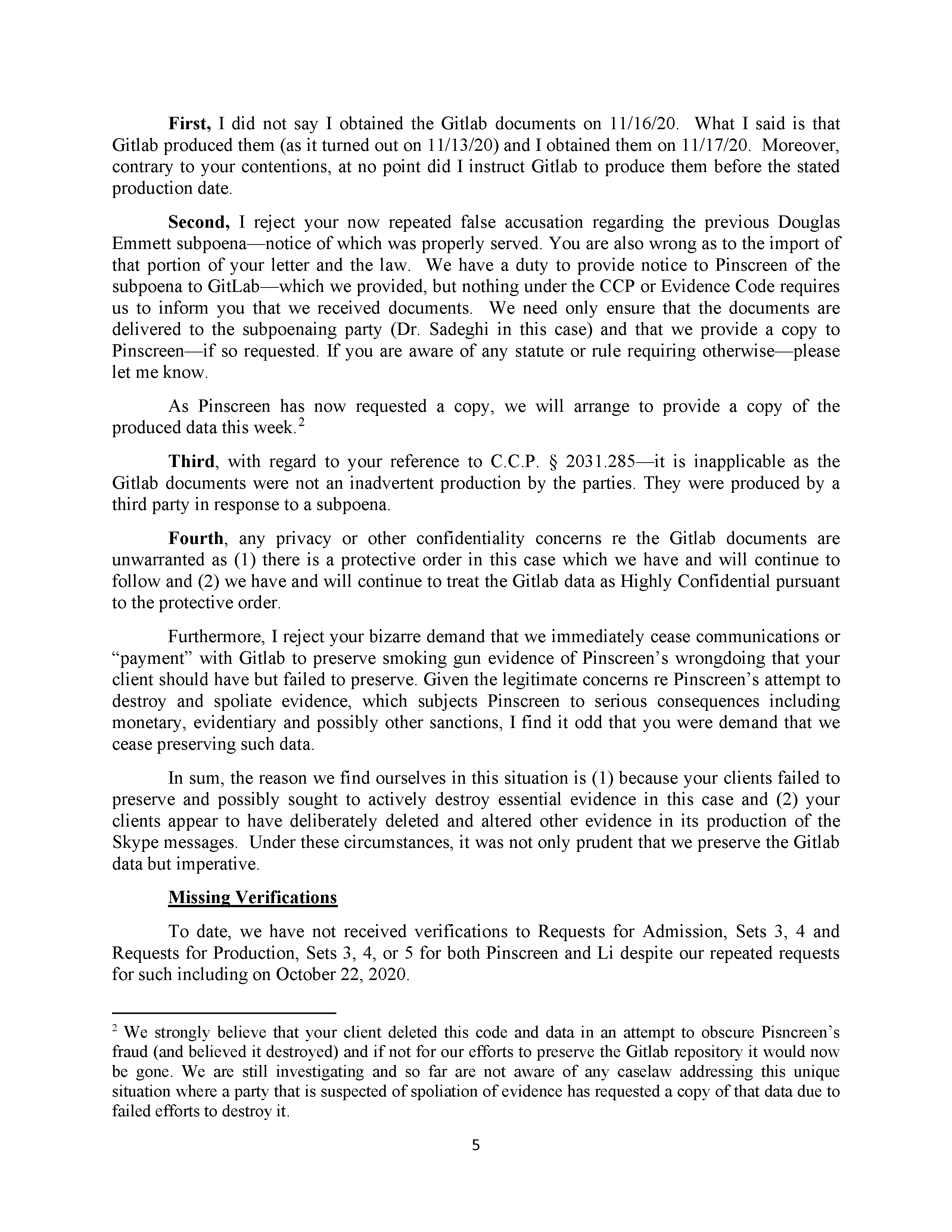 Hao Li Authenticates USC's Confirmation of Pinscreen's Public&nbsp;Deception at ACM&nbsp;SIGGRAPH RTL&nbsp;2017 Page 23
