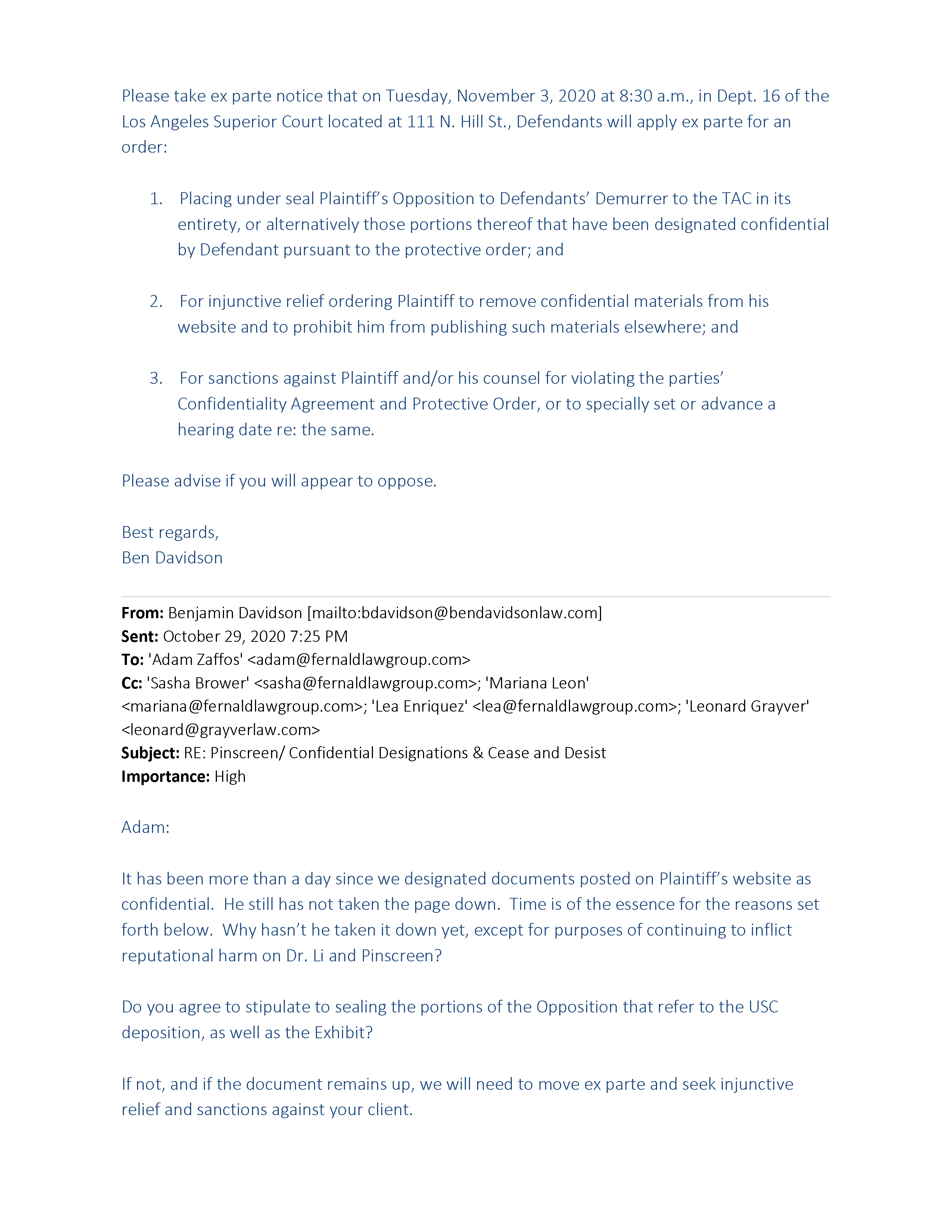 Hao Li Authenticates USC's Confirmation of Pinscreen's Public&nbsp;Deception at ACM&nbsp;SIGGRAPH RTL&nbsp;2017 Page 47