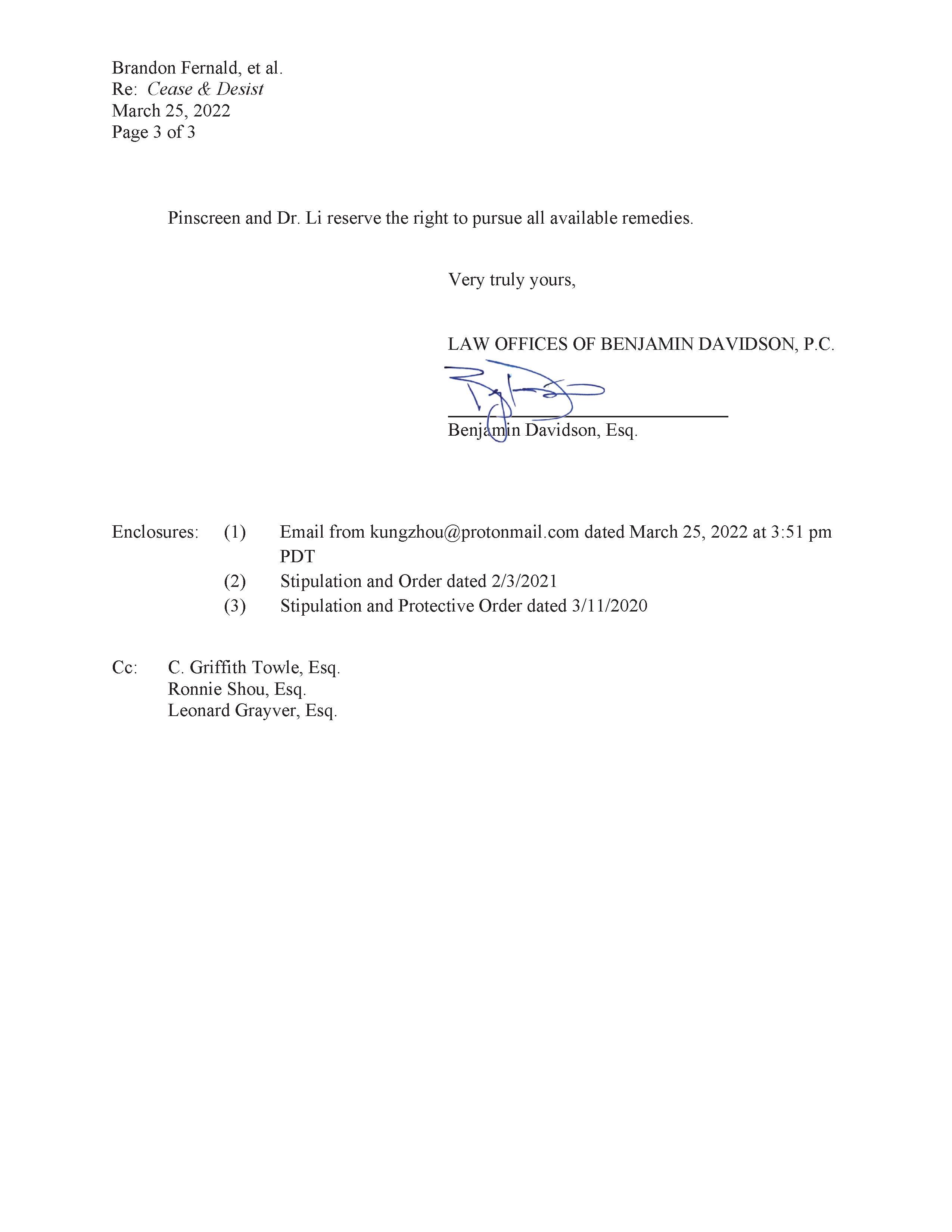 Hao Li Authenticates USC's Investigation Report re Pinscreen's Public&nbsp;Deception at ACM&nbsp;SIGGRAPH RTL&nbsp;2017 Page 3