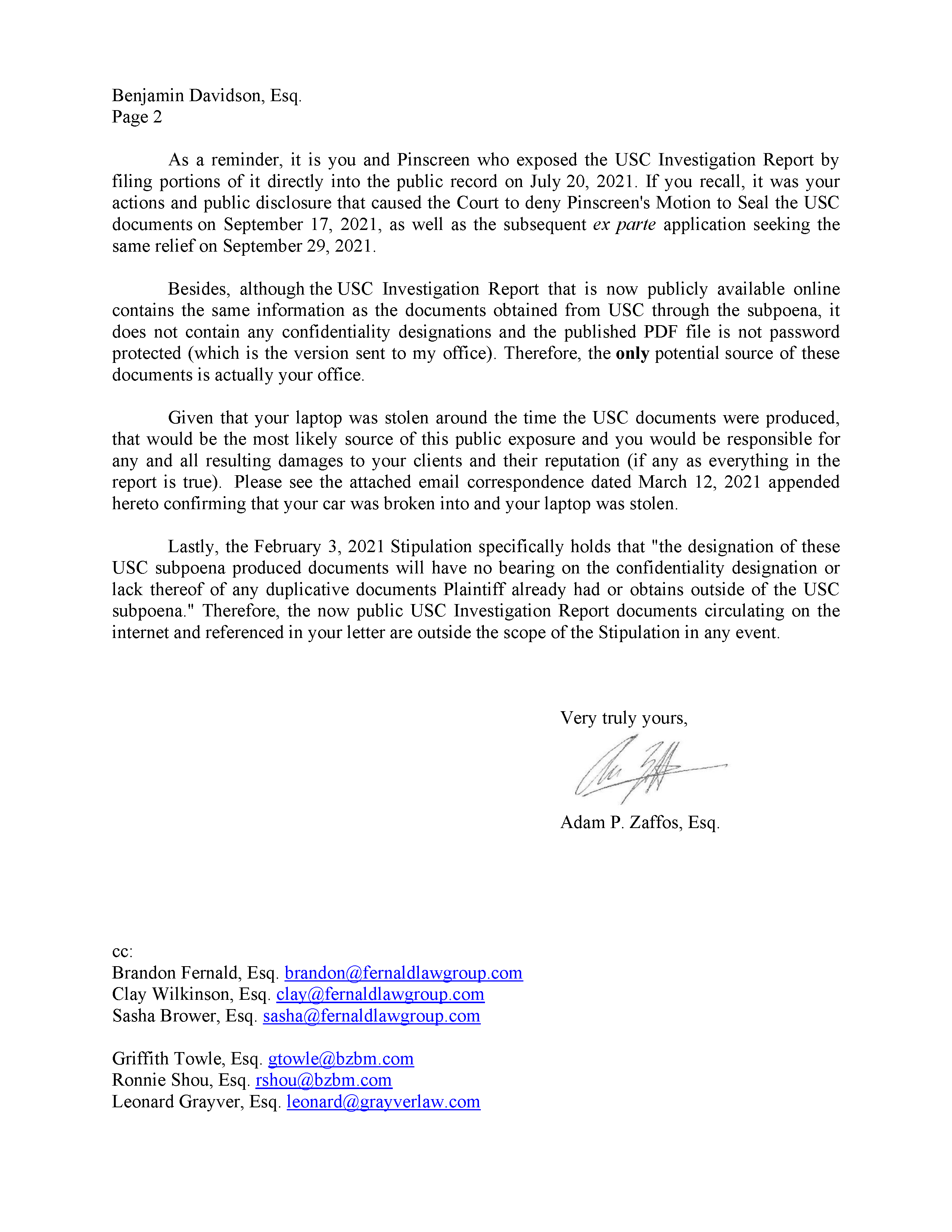 Hao Li Authenticates USC's Investigation Report re Pinscreen's Public&nbsp;Deception at ACM&nbsp;SIGGRAPH RTL&nbsp;2017 Page 10